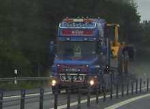 Scania Torped med Volvo F serie maskin på